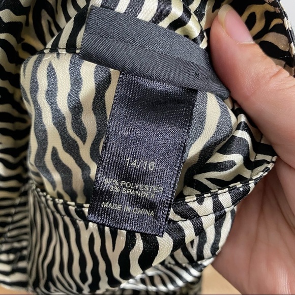 Lane Bryant Zebra Print Dress 14/16 Button Down - Picture 11 of 11
